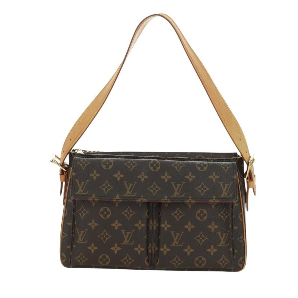 Louis Vuitton Monogram Viva Cite GM Shoulder Bag Brown